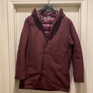Arc'teryx Maroon Puffer Jacket